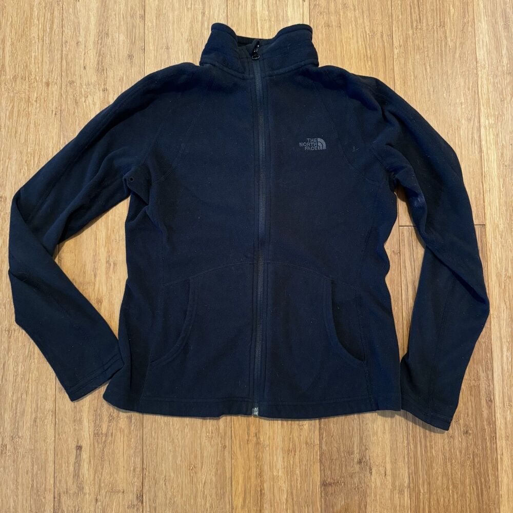 The North Face Black Lightweight Fleece Zip Up Jacket Size Small